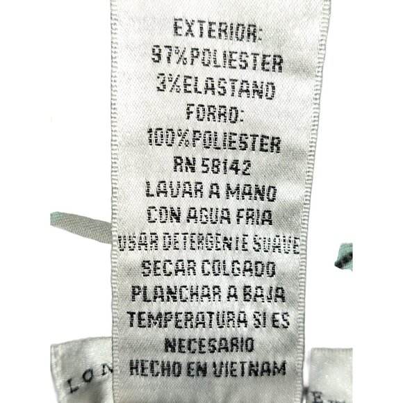 Worthington Woman Plus 14 Sleeveless Dress Black/Mint Print Front - Picture 3 of 6